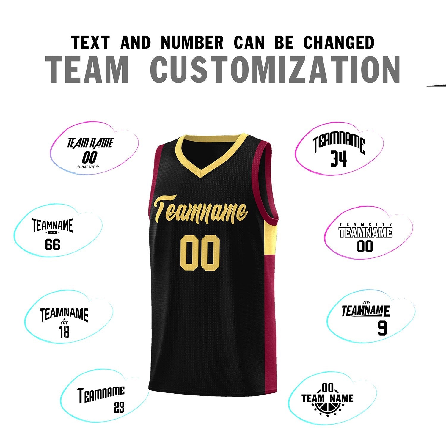 Custom Black Khaki Side Two-Tone Classic Sports Uniform Basketball Jersey