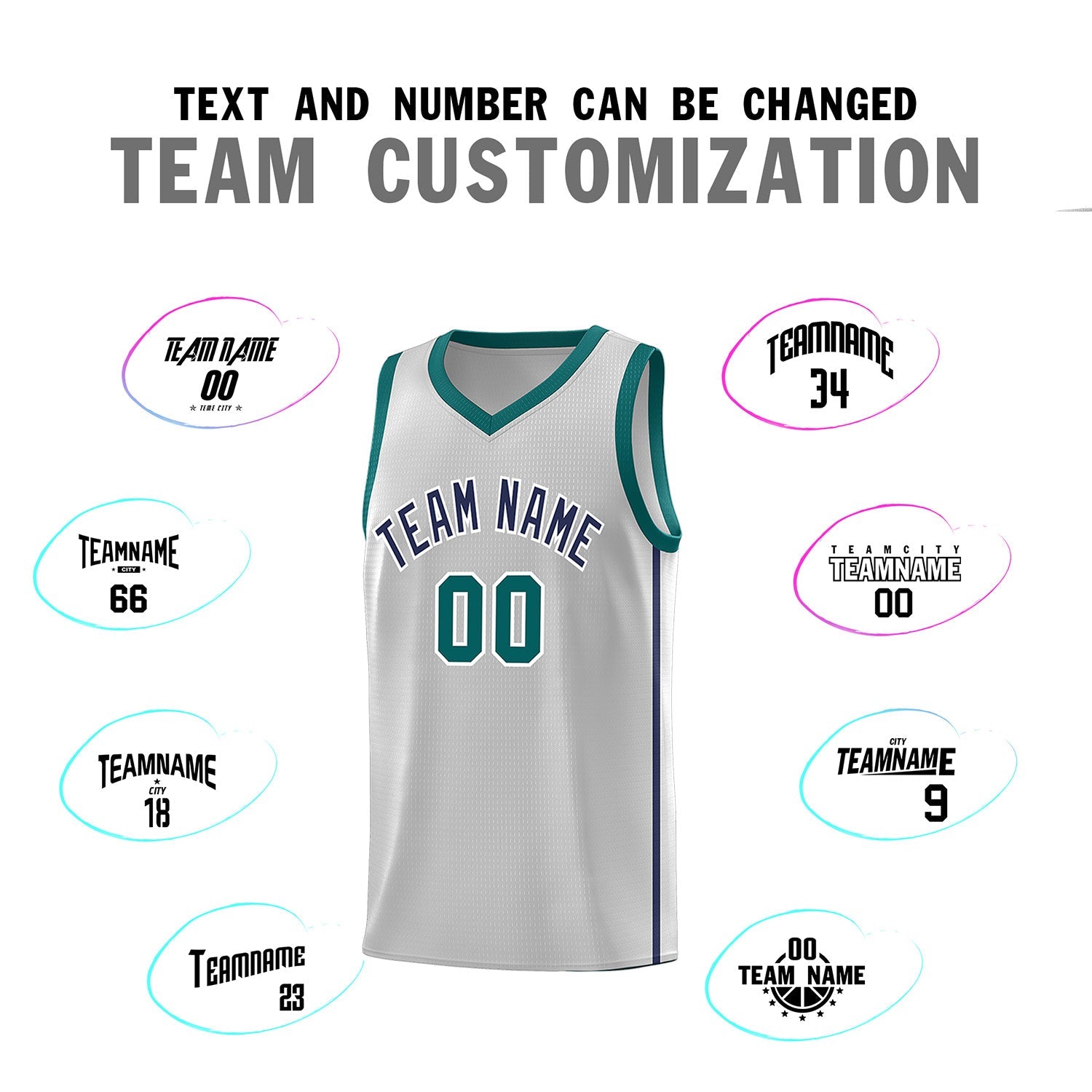 Custom Gray Navy-White Side Two Bars Sports Uniform Basketball Jersey