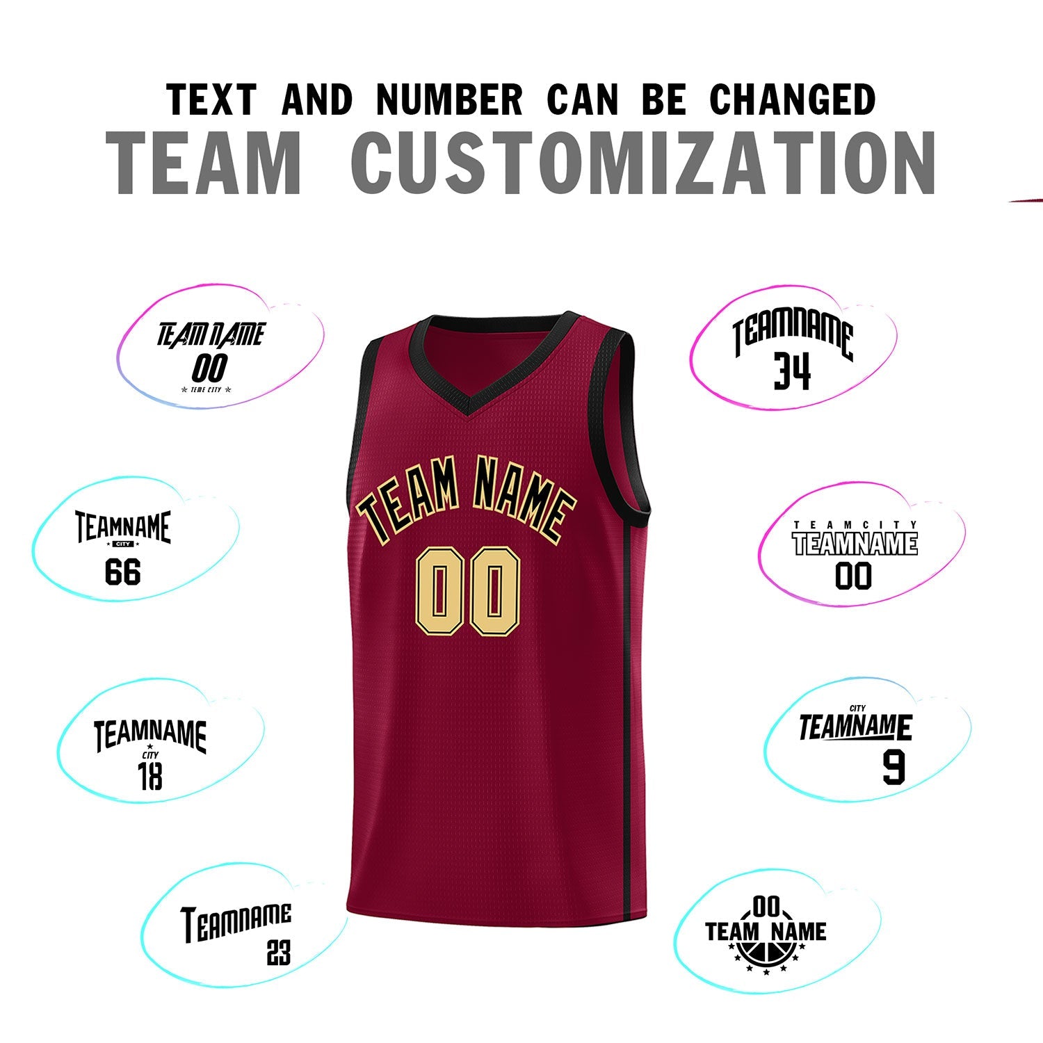 Custom Crimson Black-Khaki Side Two Bars Sports Uniform Basketball Jersey