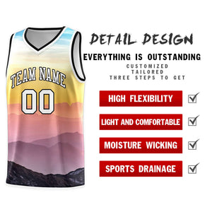 Custom Black White Pattern Tie Dye Sports Uniform Basketball Jersey