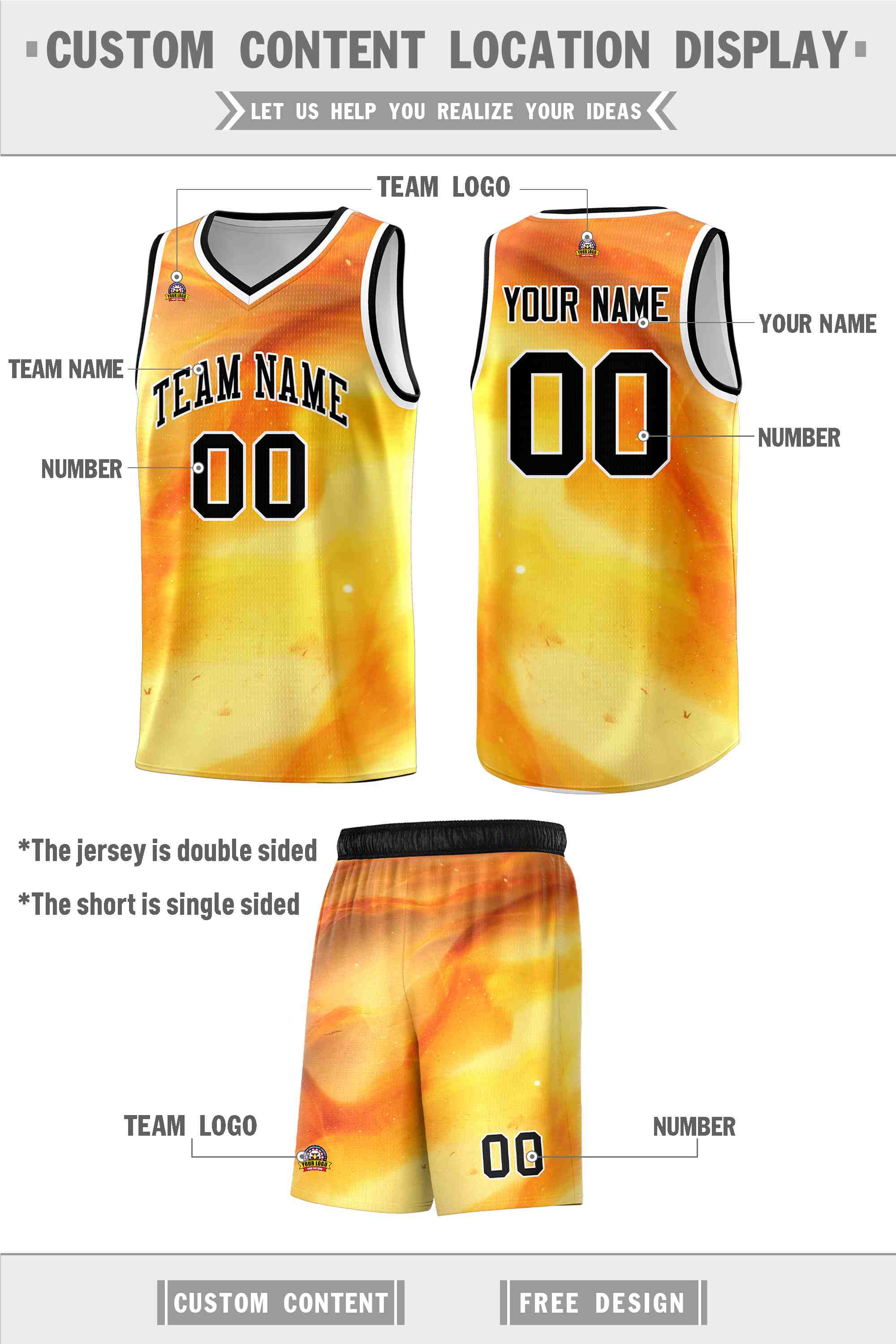 Custom Black White Pattern Tie Dye Sports Uniform Basketball Jersey