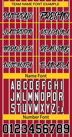 Custom Crimson Black-Gold Stripe Fashion Design Full Button Authentic Baseball Jersey