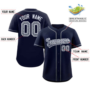 Custom Personalized Baseball Jersey Stitched Ethnic Pattern Name Number Sports Unifrom