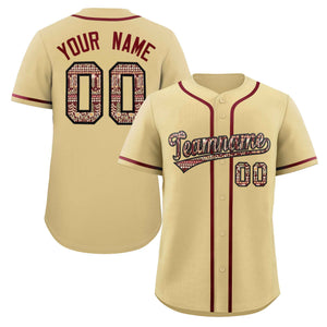 Custom Personalized Baseball Jersey Stitched Ethnic Pattern Name Number Sports Unifrom