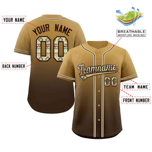 Custom Gradient Fashion Baseball Jersey Personalized Ethnic Pattern Name Number for Men Women Youth