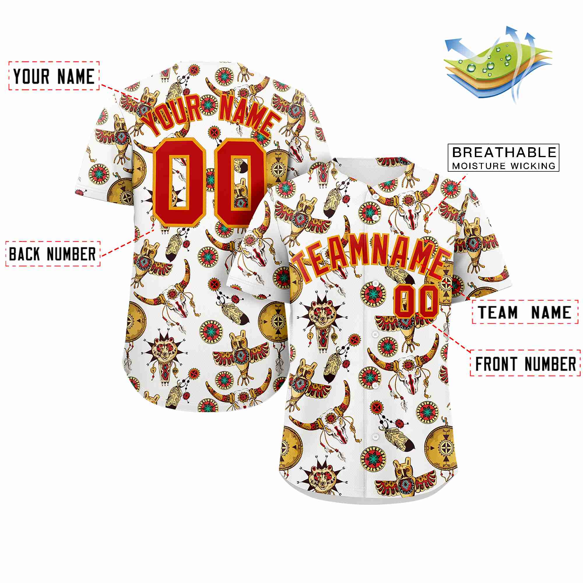 Maillot de baseball authentique à motif de graffiti 3D blanc personnalisé, conception personnalisée