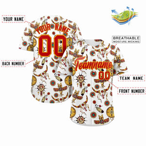 Maillot de baseball authentique à motif de graffiti 3D blanc personnalisé, conception personnalisée