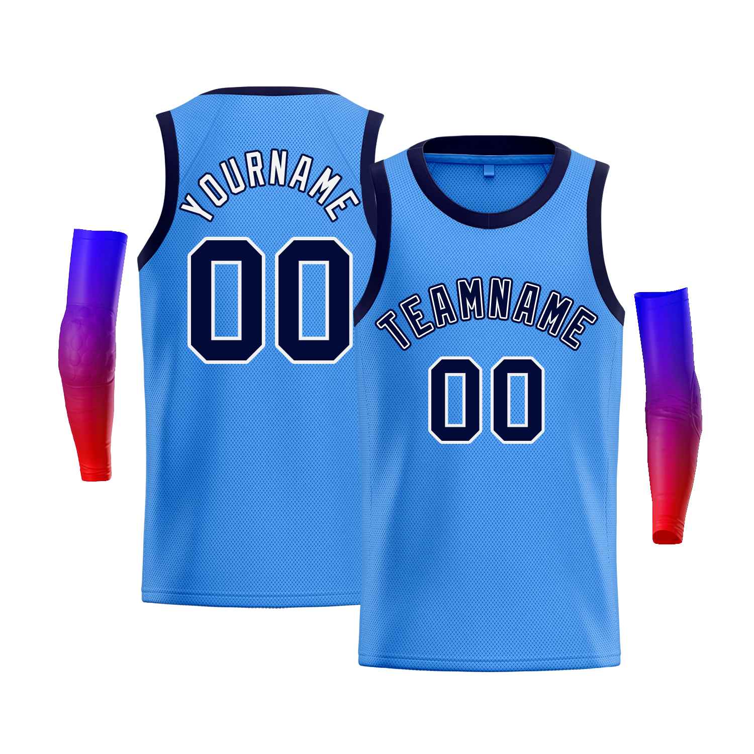 Custom Blue Navy-White Classic Tops Men Casual Bull Basketball Jersey