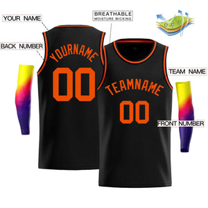 Maillot de basket-ball Bull, personnalisé, noir, Orange, classique, décontracté, pour hommes