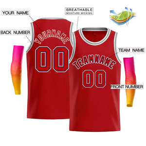 Maillot de basket-ball Bull, personnalisé, rouge, blanc, Royal, classique, décontracté, pour hommes