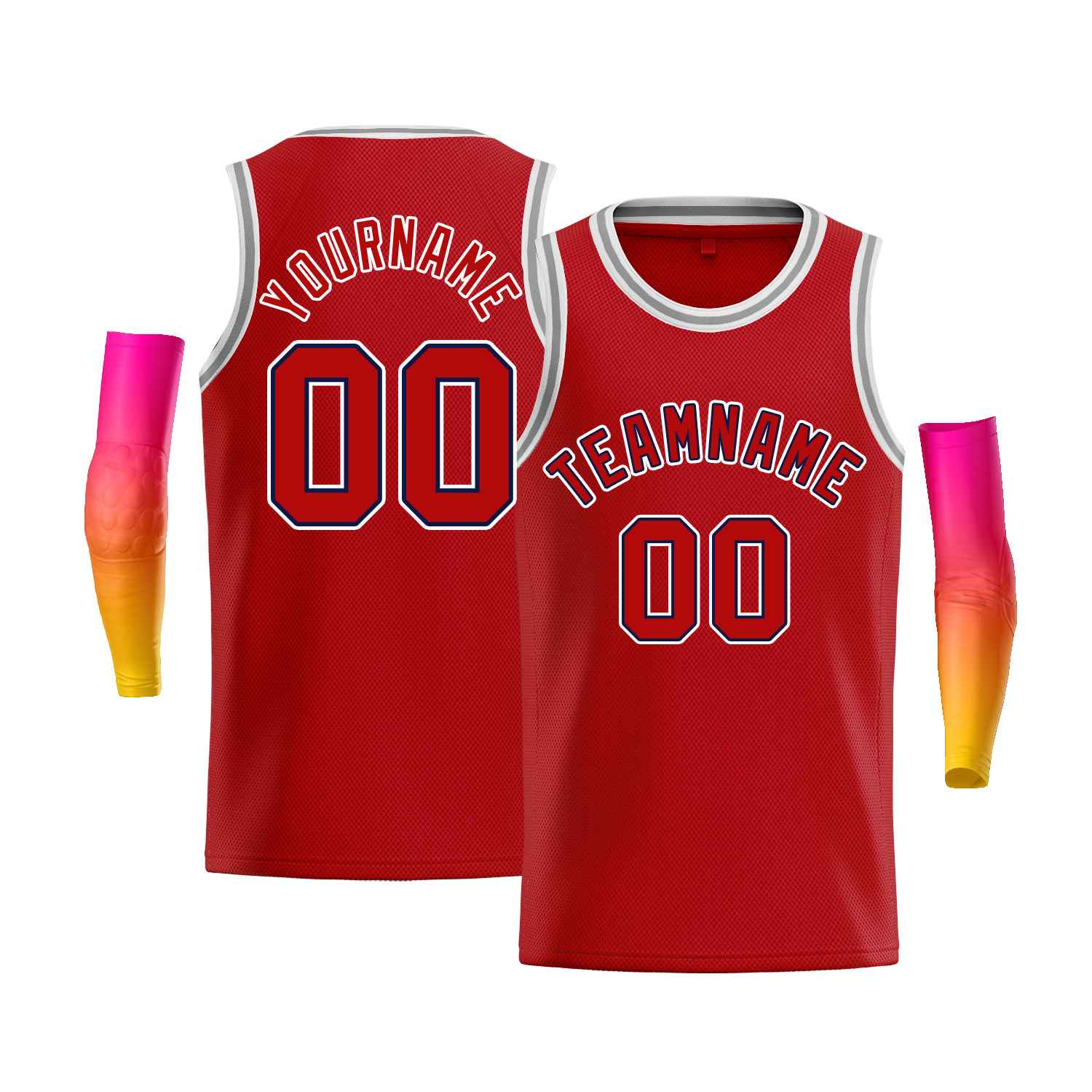 Maillot de basket-ball Bull, personnalisé, rouge, blanc, Royal, classique, décontracté, pour hommes