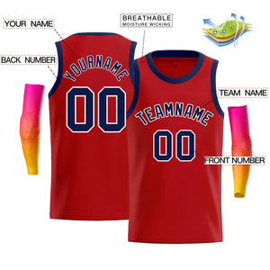 Maillot de basket-ball Bull, personnalisé, rouge, blanc, marine, classique, décontracté, pour hommes