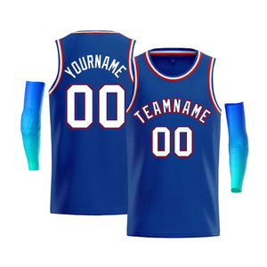 Maillot de basket-ball personnalisé Royal Red-Royal Classic Tops pour hommes, maillot de basket-ball décontracté