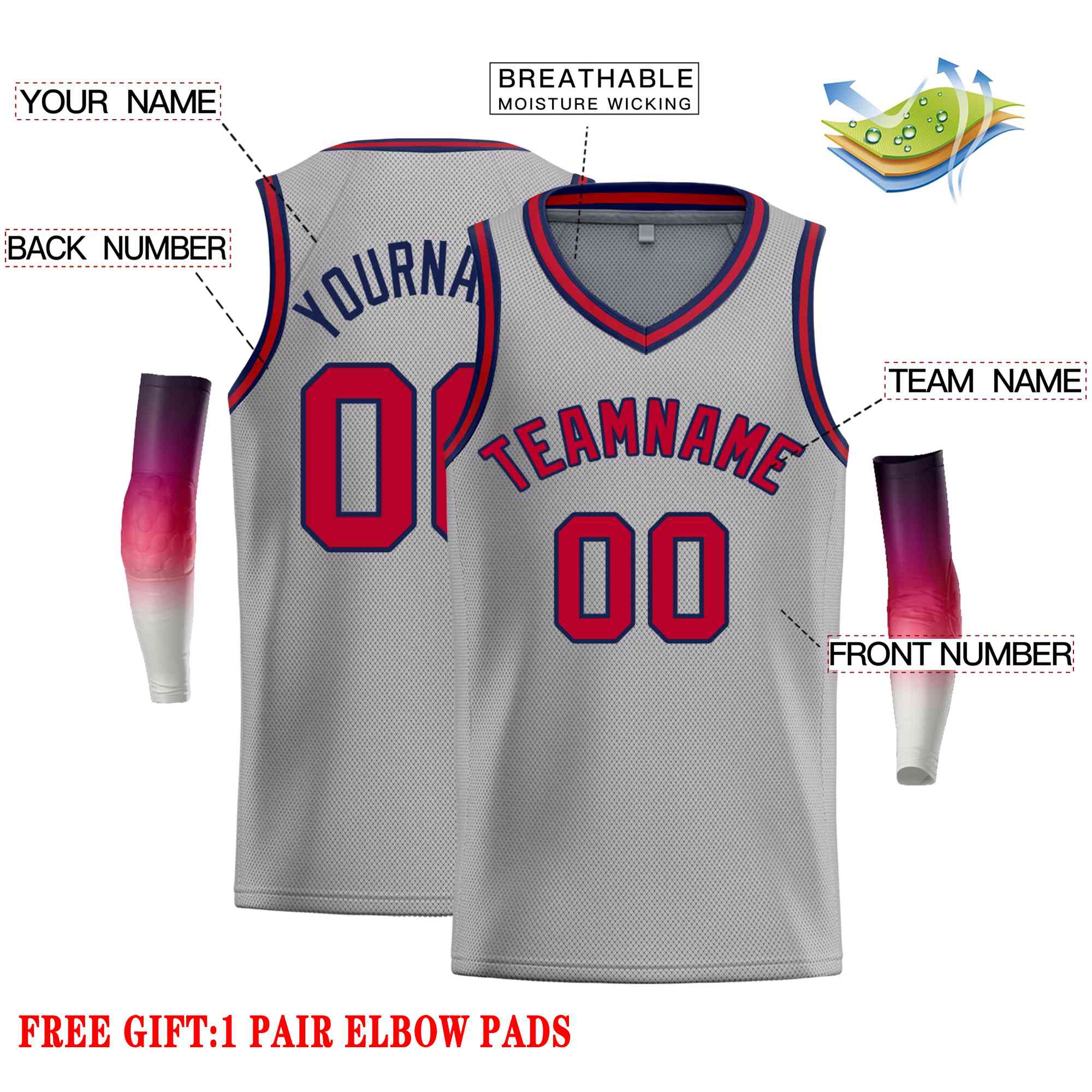 Custom Dark Gray Navy-Maroon Classic Tops Men Casual Basketball Jersey