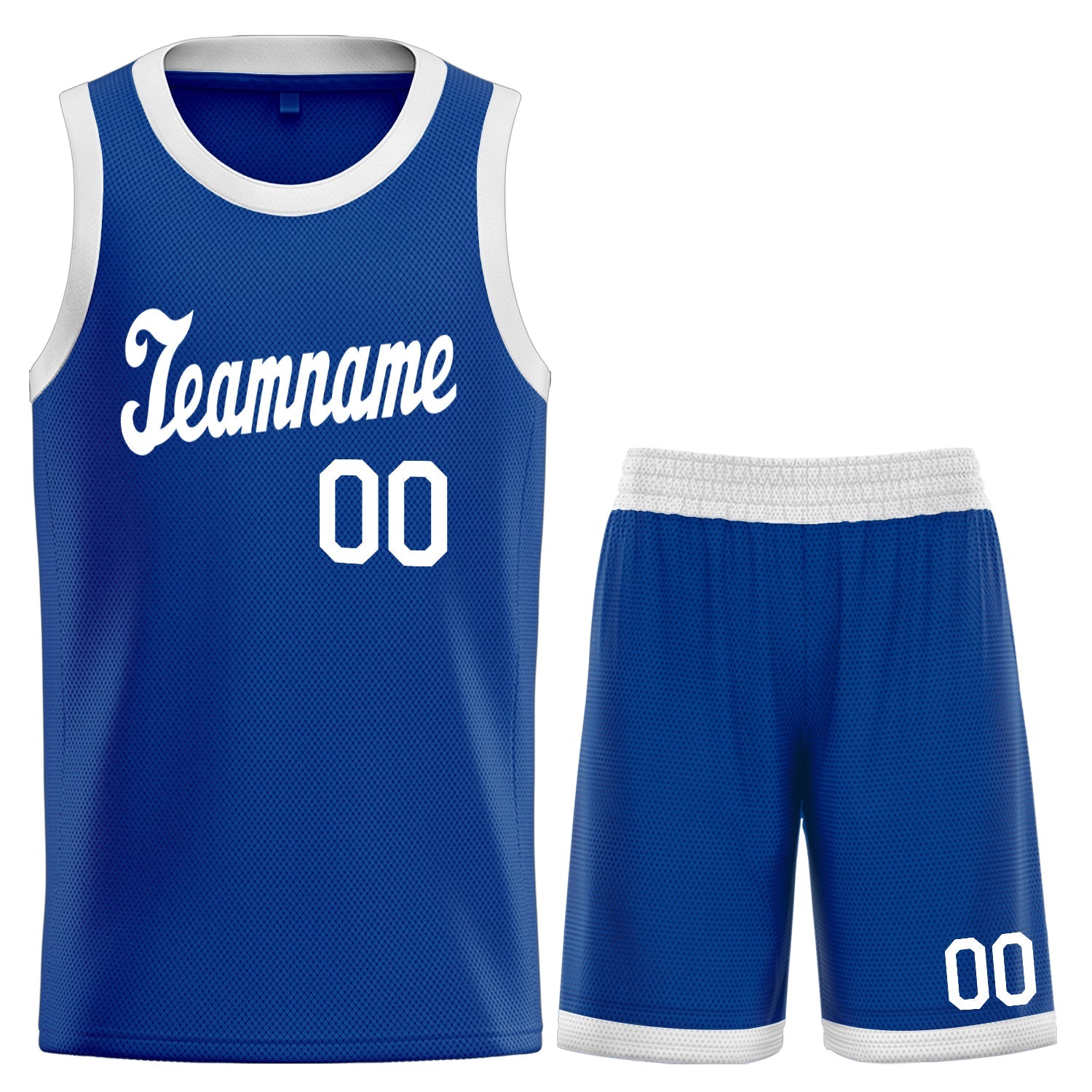 Maillot de basket-ball personnalisé Royal White Classic