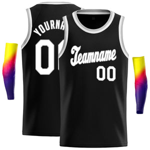 Custom Black White-Gray Classic Tops Fashion Sportwear Basketball Jersey