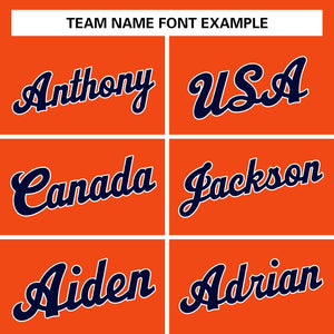 Custom Orange Navy-White Classic Tops Men/Boy Basketball Jersey