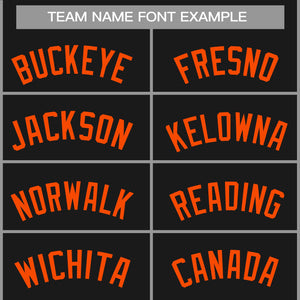 Custom Black Orange Classic Tops Casual Basketball Jersey