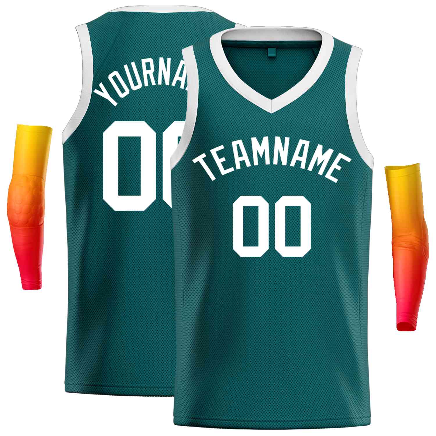 Maillot de basket-ball décontracté pour hommes, personnalisé, blanc Aqua, classique, hauts