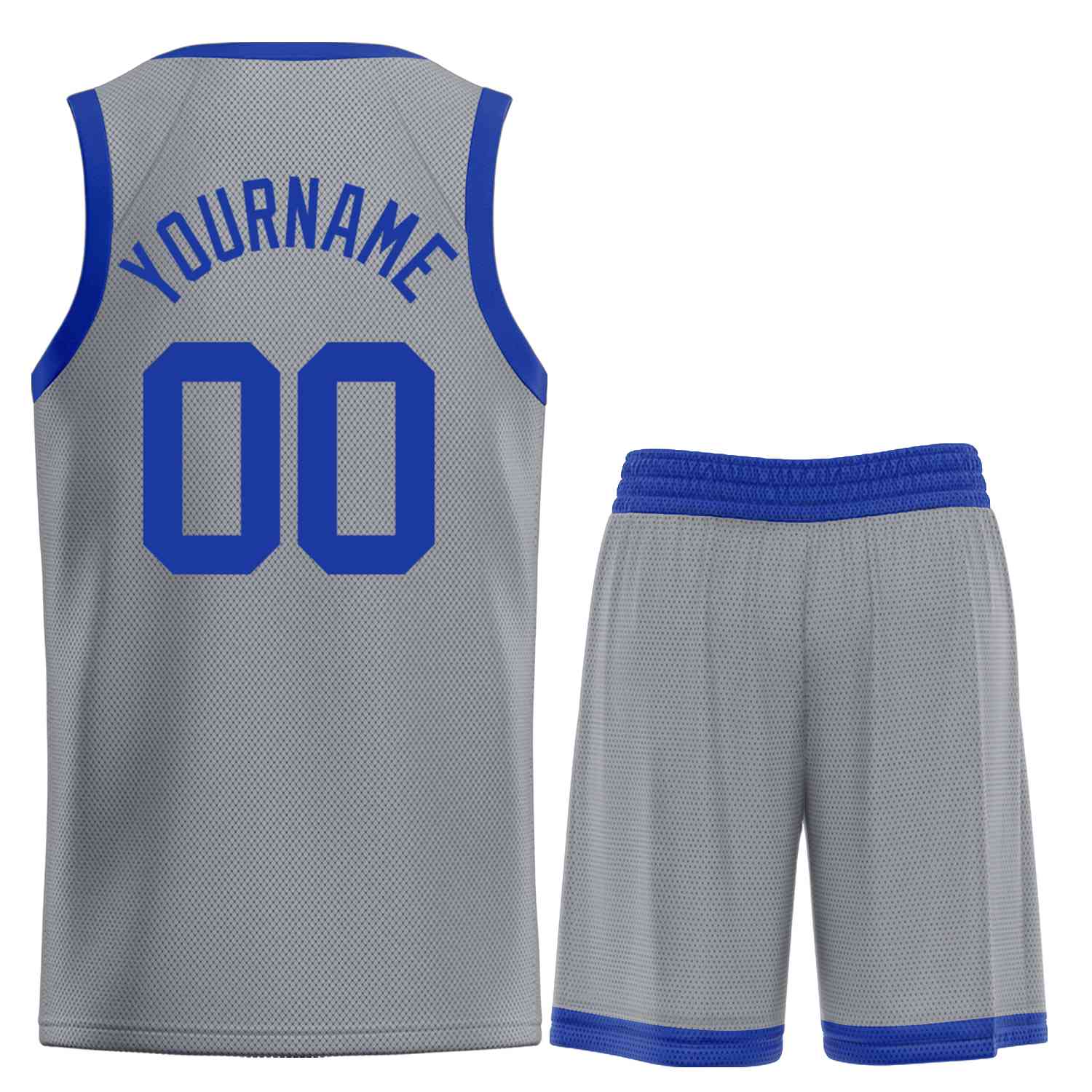 Maillot de basket-ball Bull, ensemble classique Royal gris foncé personnalisé, maillot de basket-ball