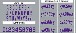 Custom Dark Gray Purple Classic Sets Bull Basketball Jersey