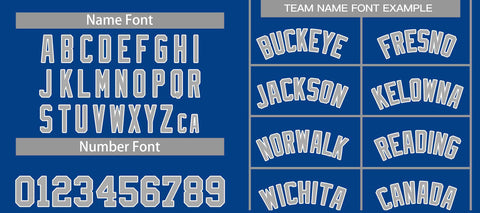 Custom Royal Gray-White Classic Sets Curved Basketball Jersey