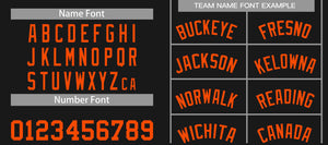 Custom Black Orange-Classic Sets Curved Basketball Jersey