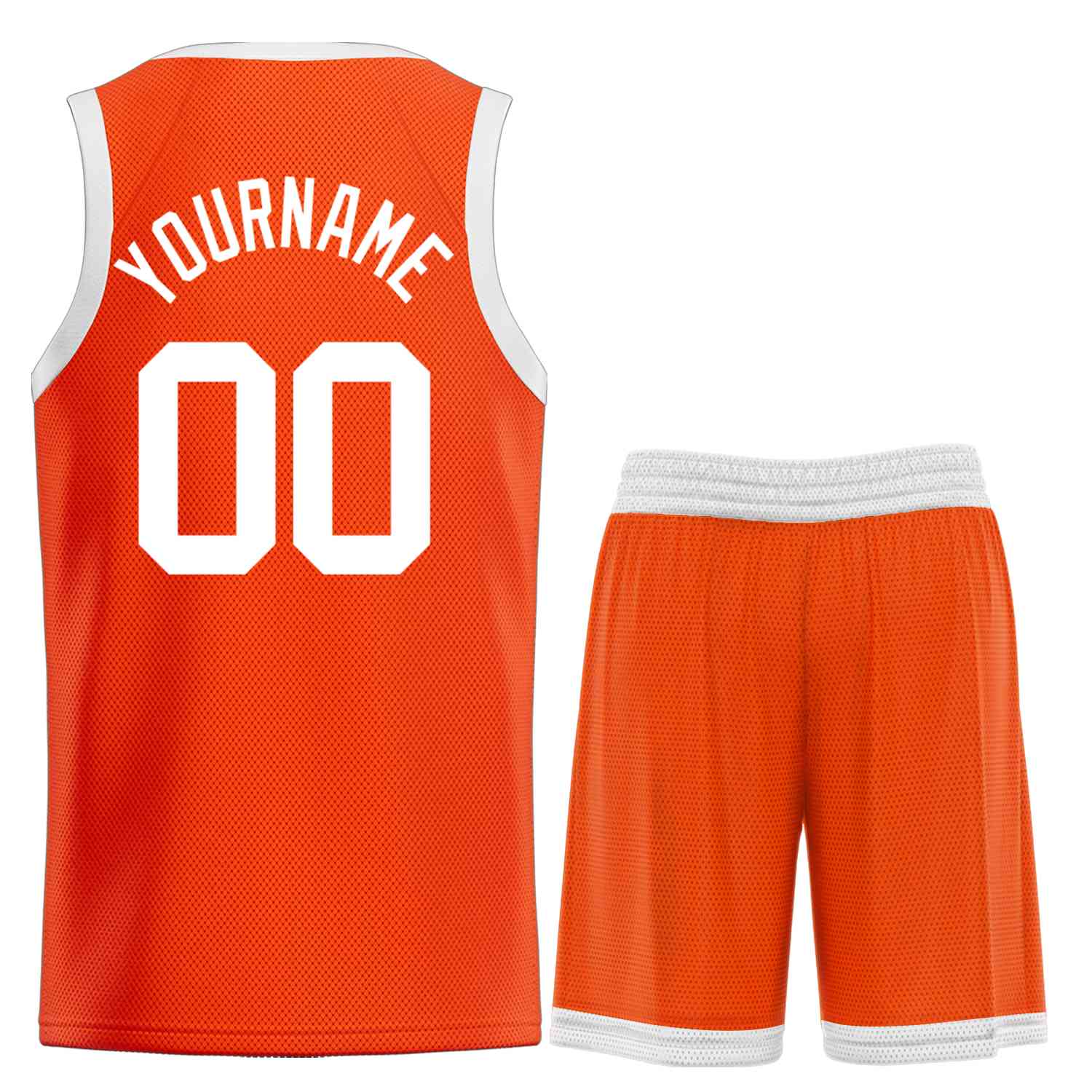 Maillot de basket-ball personnalisé Orange White Bull Classic