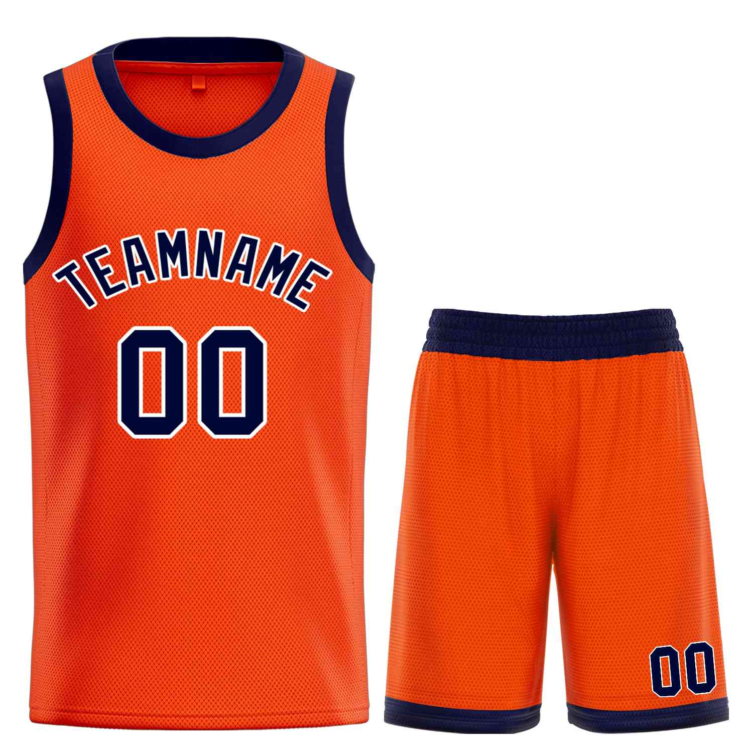 Custom Orange Navy-White Bull Classic Sets Basketball Jersey