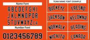 Custom Orange Black-White Bull Classic Sets Basketball Jersey