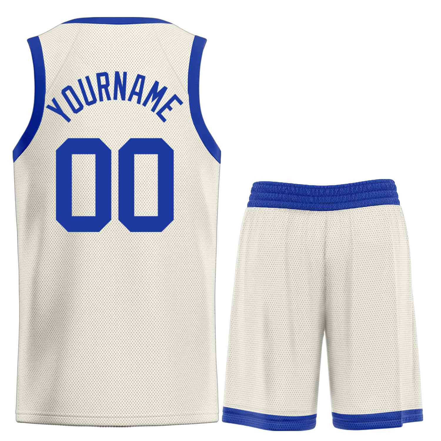 Crème personnalisée Royal Classic définit le maillot de basket-ball Bull