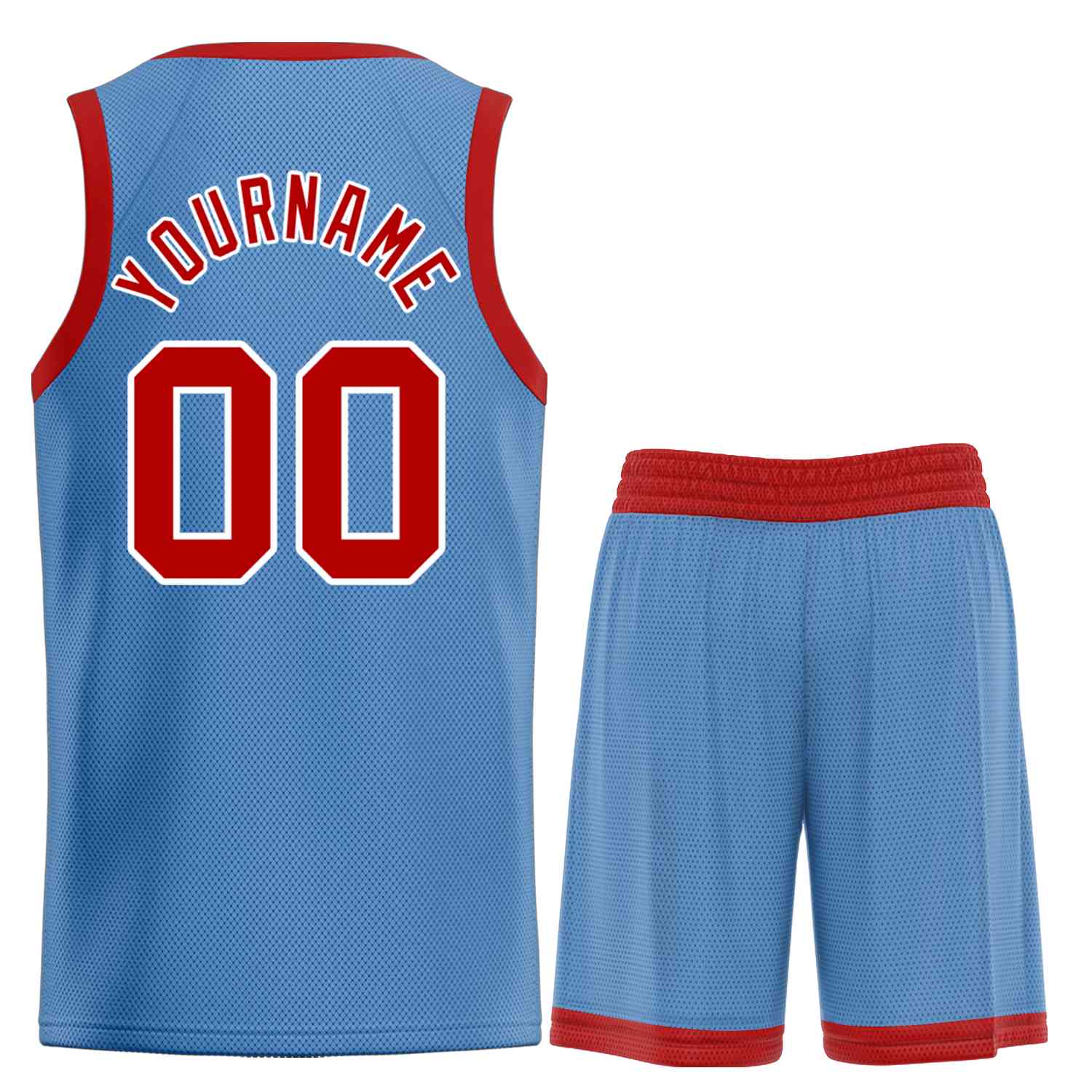 Maillot de basket-ball personnalisé bleu clair marron-blanc Bull Classic