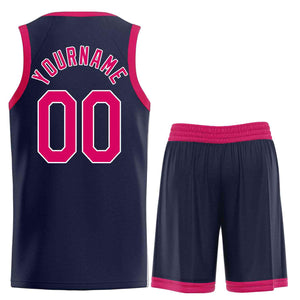 Uniforme de sport de guérison rose marine personnalisé, ensembles classiques, maillot de basket-ball