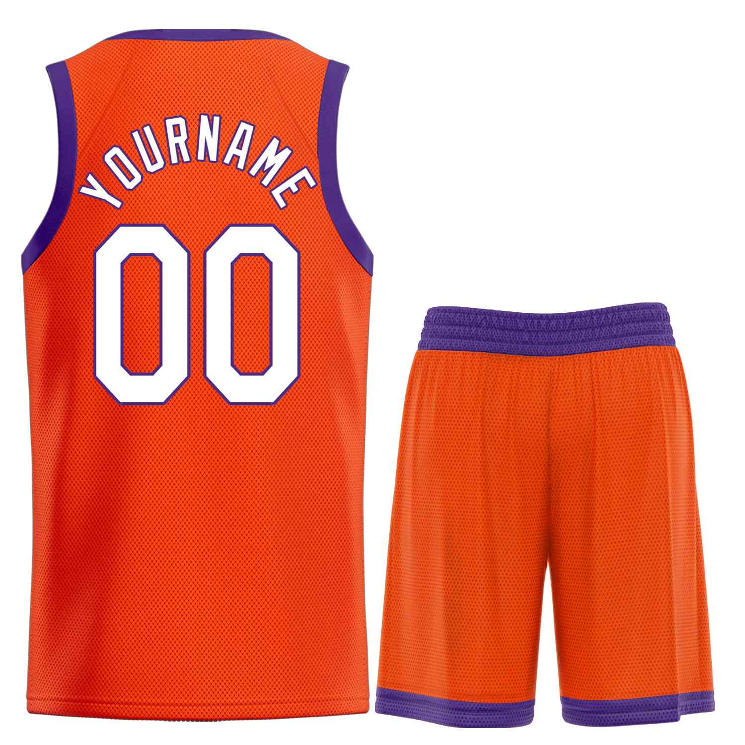 Uniforme de sport personnalisé Orange blanc-Royal Heal, ensembles classiques, maillot de basket-ball