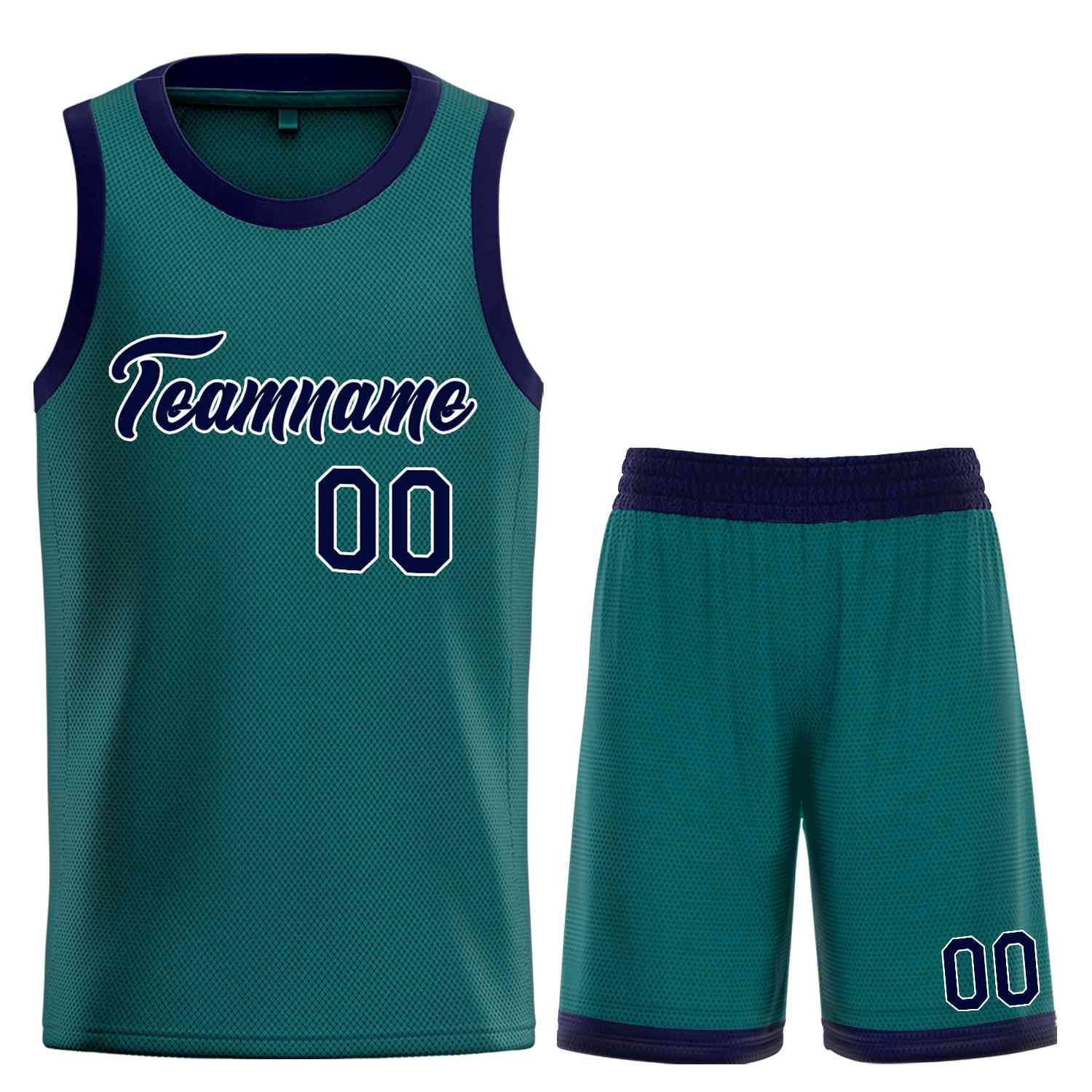 Uniforme de sport de guérison personnalisé Aqua marine-blanc, ensembles classiques, maillot de basket-ball