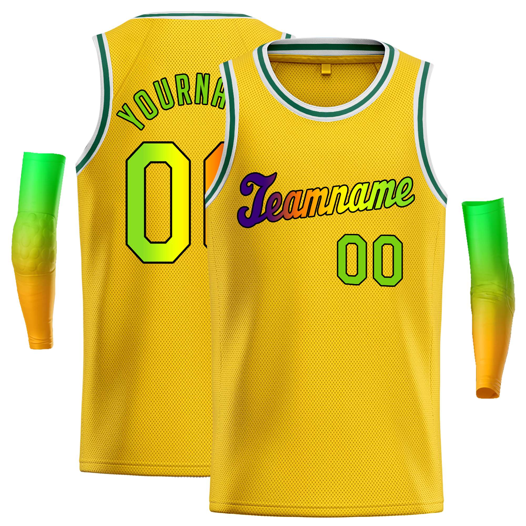 Custom Yellow Royal-Black Classic Tops Casual Basketball Jersey