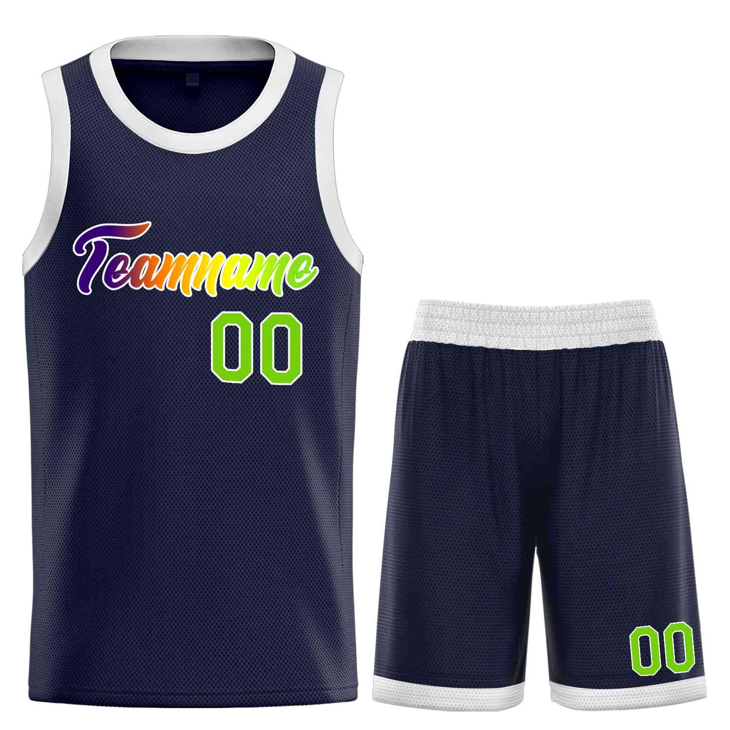 Custom Navy Purple-White Heal Sports Uniform Classic Sets Basketball Jersey