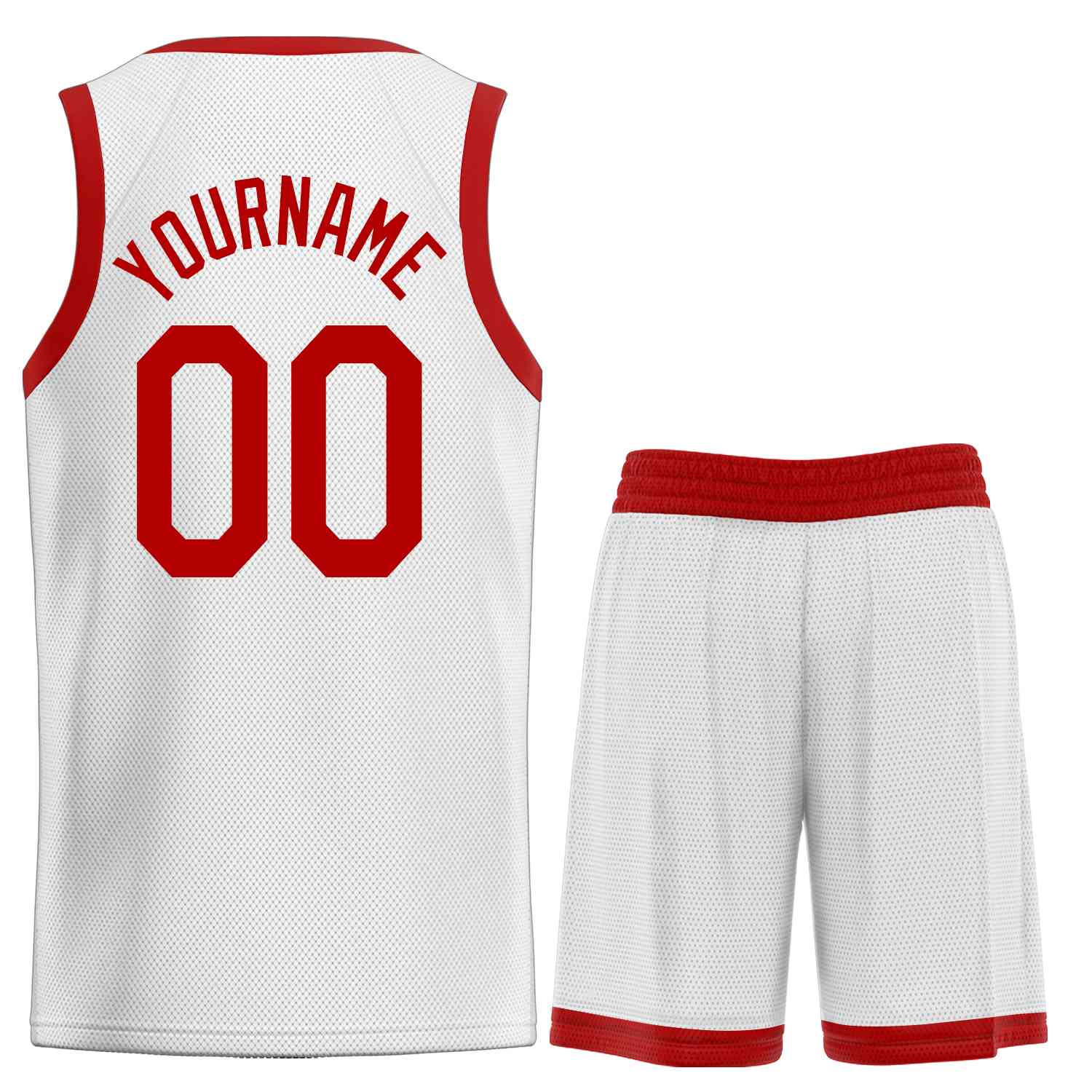 Ensembles classiques rouges et blancs personnalisés, maillot de basket-ball uniforme de sport