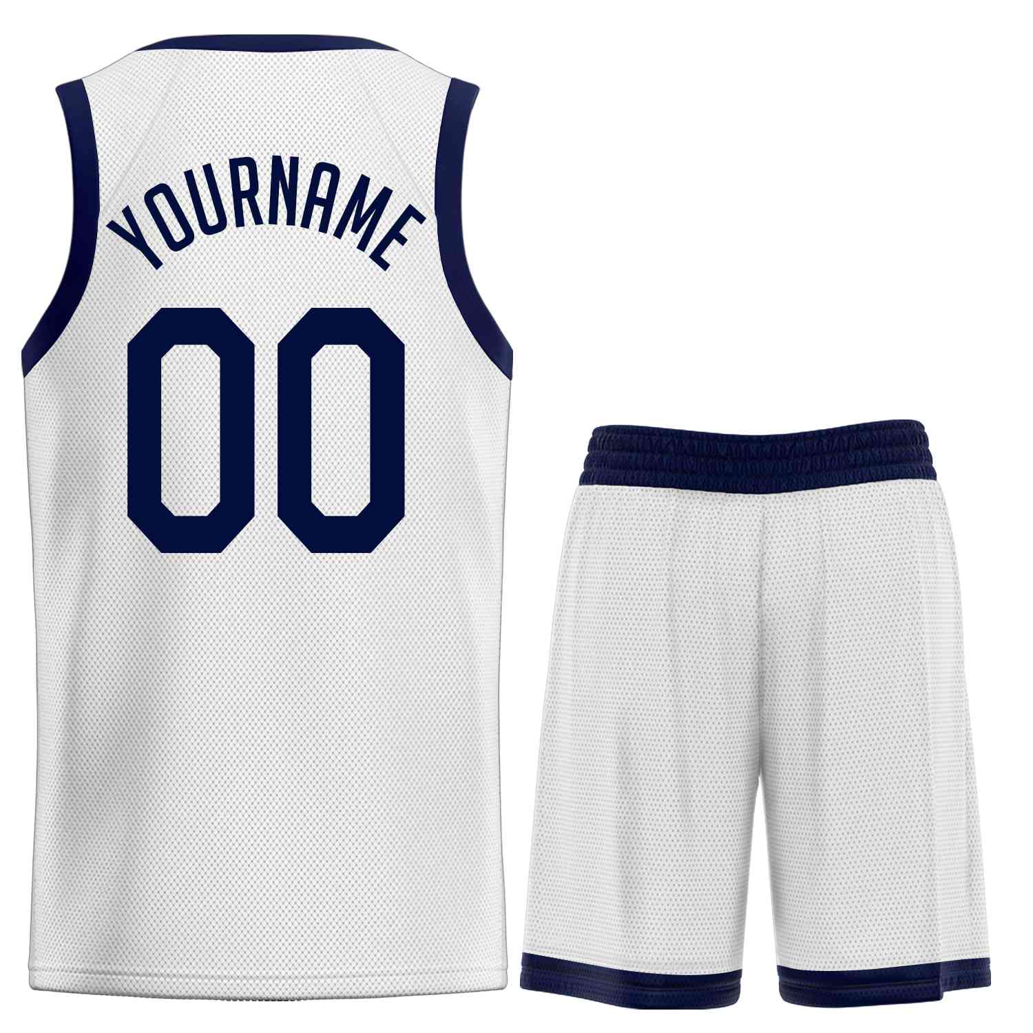 Custom White Navy Classic Sets Sports Uniform Basketball Jersey