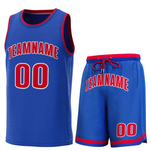 Custom Royal Red-Royal Classic Sets Basketball Jersey