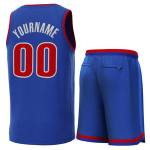 Custom Royal Red-Royal Classic Sets Basketball Jersey