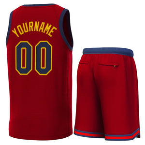 Custom Maroon Red Classic Sets Basketball Jersey