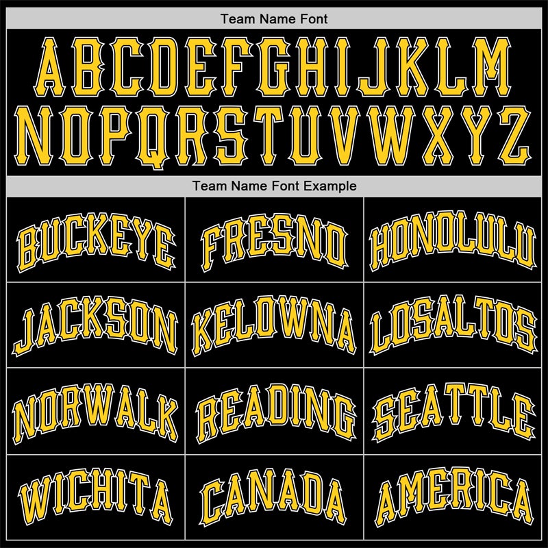 Custom Black Yellow-Yellow Classic Sets Basketball Jersey