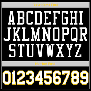 Custom Black Yellow-White Classic Sets Basketball Jersey