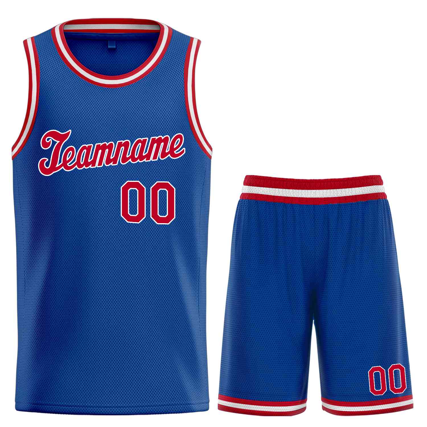 Ensembles classiques personnalisés Royal rouge-blanc, maillot de basket-ball uniforme de sport