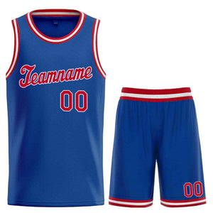 Custom Royal Red-White Classic Sets Sports Uniform Basketball Jersey