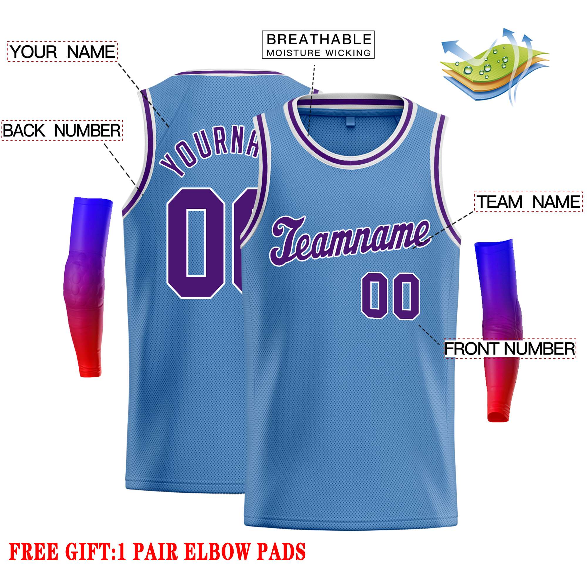 FANSIDEA Custom Purple White-Black Authentic City Edition Basketball Jersey Youth Size:L