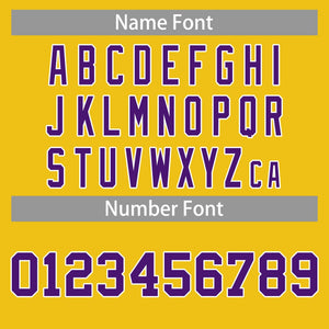 Custom Yellow Purple-White Classic Tops Casual Basketball Jersey