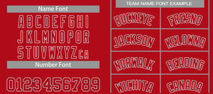 Custom Red White-Classic Sets Curved Basketball Jersey