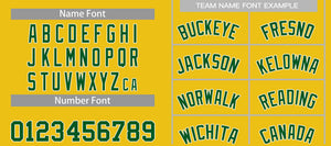 Custom Yellow Green-White Bull Classic Sets Basketball Jersey